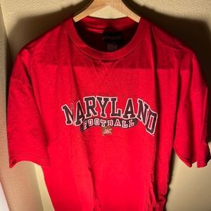 NCAA Jansport Men’s Property of Maryland Football Tee Color Red Size XL